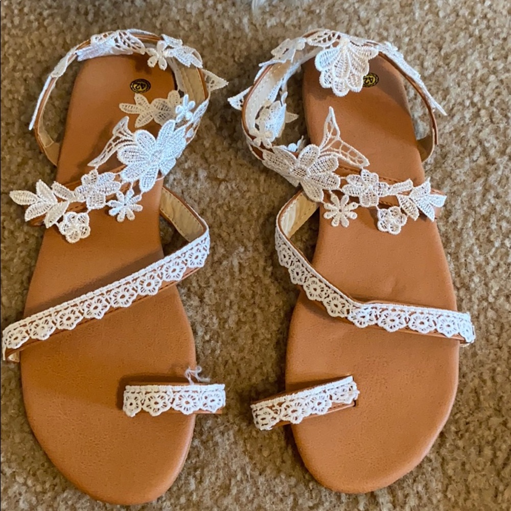 Lace Detail Sandals